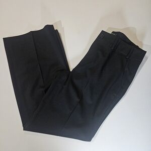 Lauren Ralph‎ Lauren Dress Pants Womens Size 6 Black Sanderson Wide Leg Mid Rise